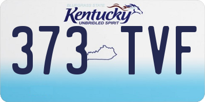 KY license plate 373TVF