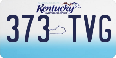 KY license plate 373TVG