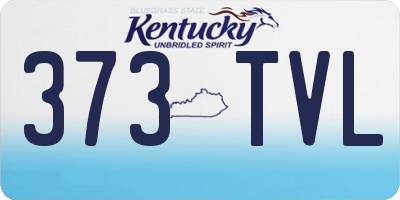 KY license plate 373TVL