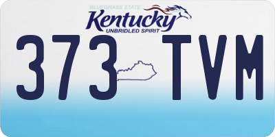 KY license plate 373TVM