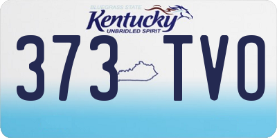 KY license plate 373TVO
