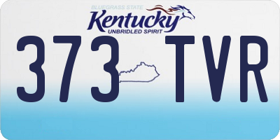 KY license plate 373TVR