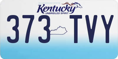 KY license plate 373TVY