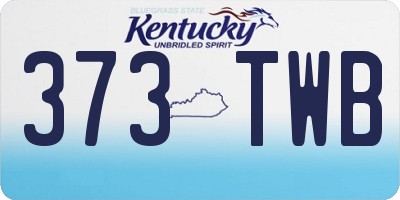 KY license plate 373TWB