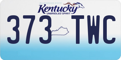 KY license plate 373TWC