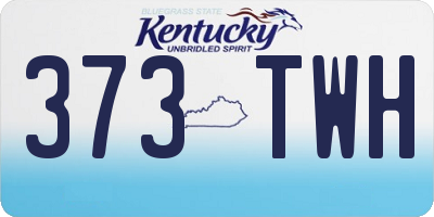 KY license plate 373TWH