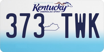 KY license plate 373TWK