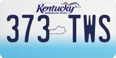KY license plate 373TWS