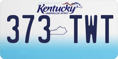 KY license plate 373TWT
