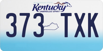 KY license plate 373TXK