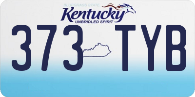 KY license plate 373TYB
