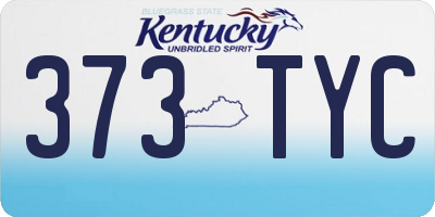 KY license plate 373TYC