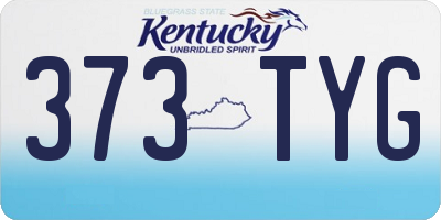 KY license plate 373TYG