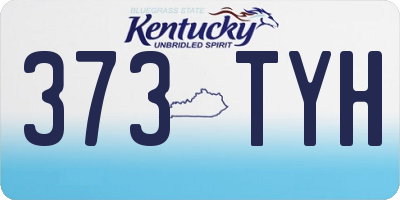 KY license plate 373TYH