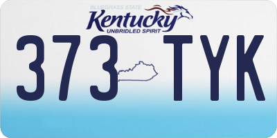 KY license plate 373TYK