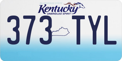 KY license plate 373TYL