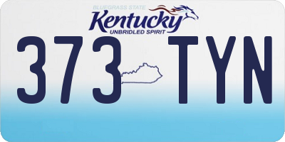 KY license plate 373TYN