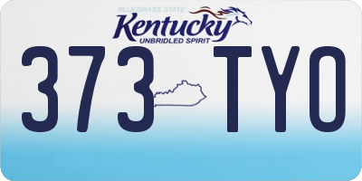 KY license plate 373TYO