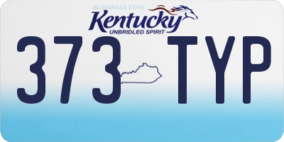 KY license plate 373TYP