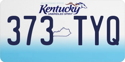 KY license plate 373TYQ