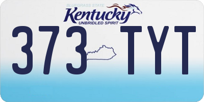 KY license plate 373TYT