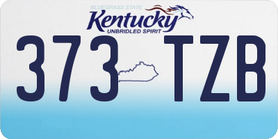 KY license plate 373TZB