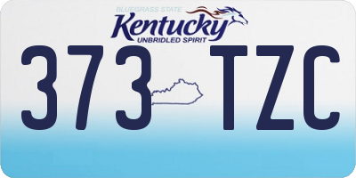 KY license plate 373TZC