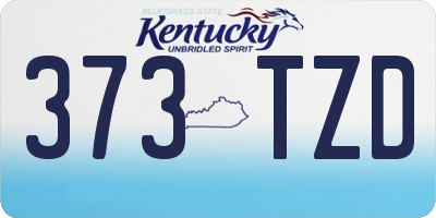 KY license plate 373TZD