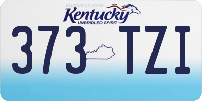 KY license plate 373TZI