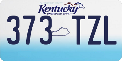 KY license plate 373TZL