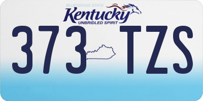 KY license plate 373TZS
