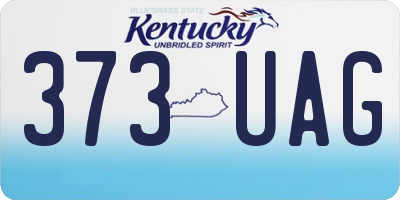 KY license plate 373UAG