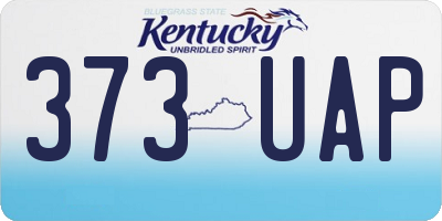 KY license plate 373UAP