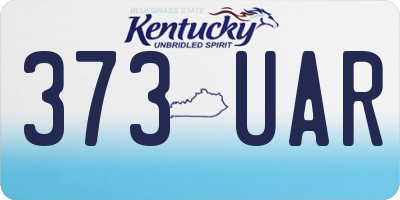 KY license plate 373UAR