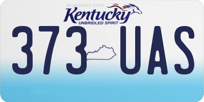 KY license plate 373UAS