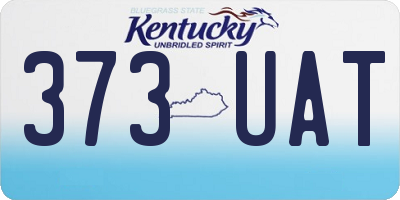 KY license plate 373UAT