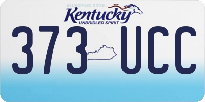 KY license plate 373UCC
