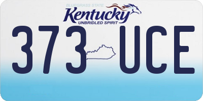 KY license plate 373UCE