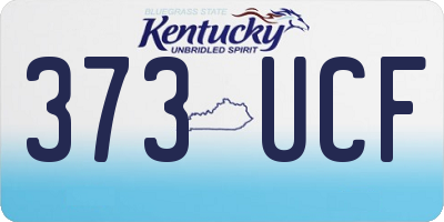 KY license plate 373UCF