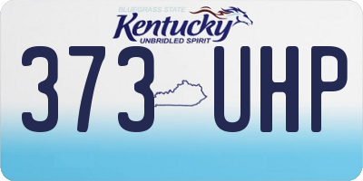 KY license plate 373UHP