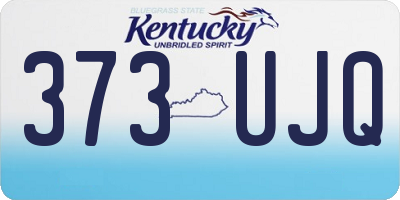 KY license plate 373UJQ