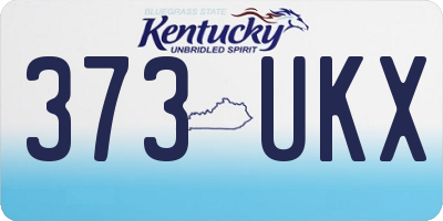 KY license plate 373UKX