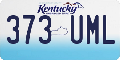 KY license plate 373UML