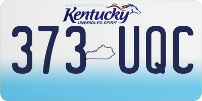 KY license plate 373UQC