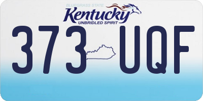 KY license plate 373UQF