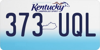 KY license plate 373UQL