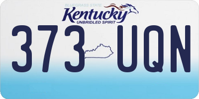 KY license plate 373UQN