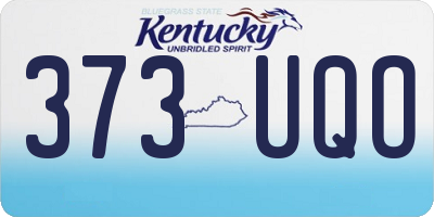 KY license plate 373UQO