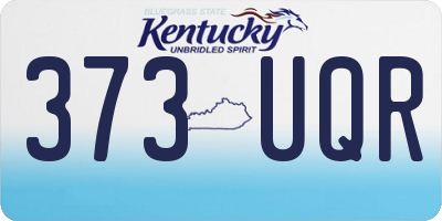 KY license plate 373UQR