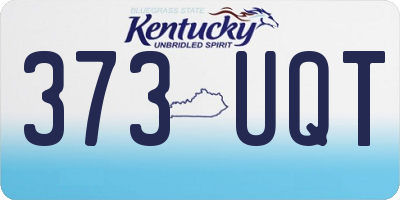 KY license plate 373UQT